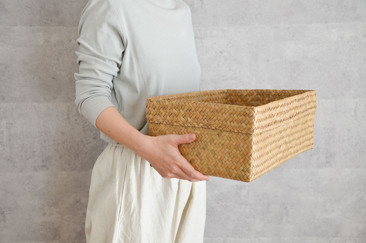 Rectangular Organizing Basket / Krajood Grass / THA 3115111