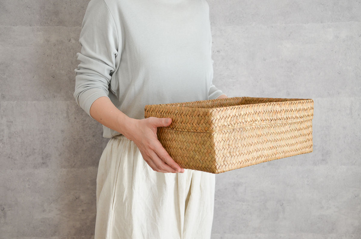 Rectangular Organizing Basket / Krajood Grass / THA 3115111