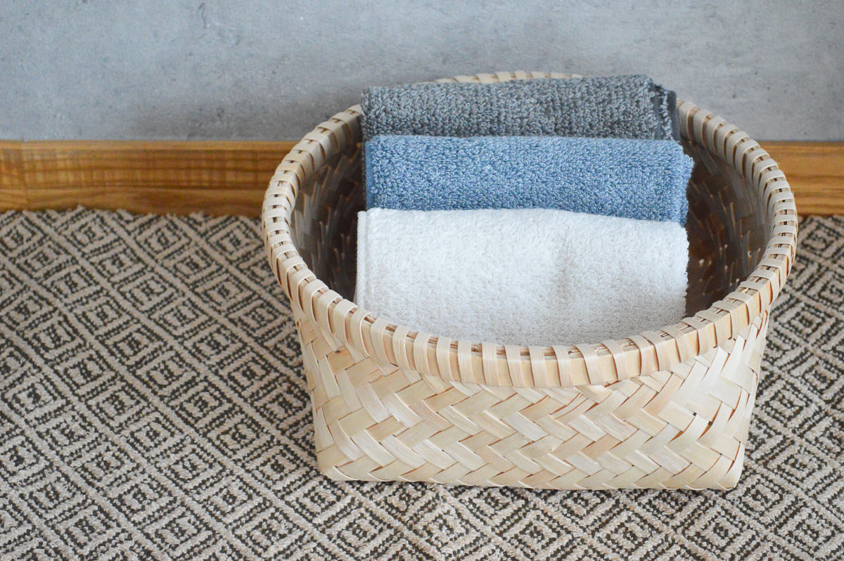 Round basket S, M, L / Itaya maple / Akita-JPN 720904