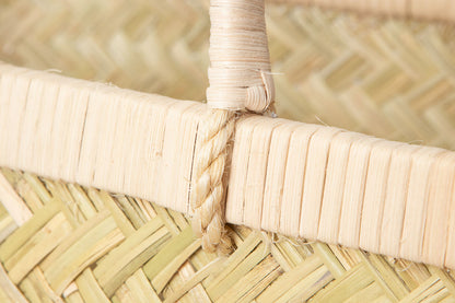 Shopping basket M -rattan handle- / Suzu bamboo / Iwate-JPN 450809-1