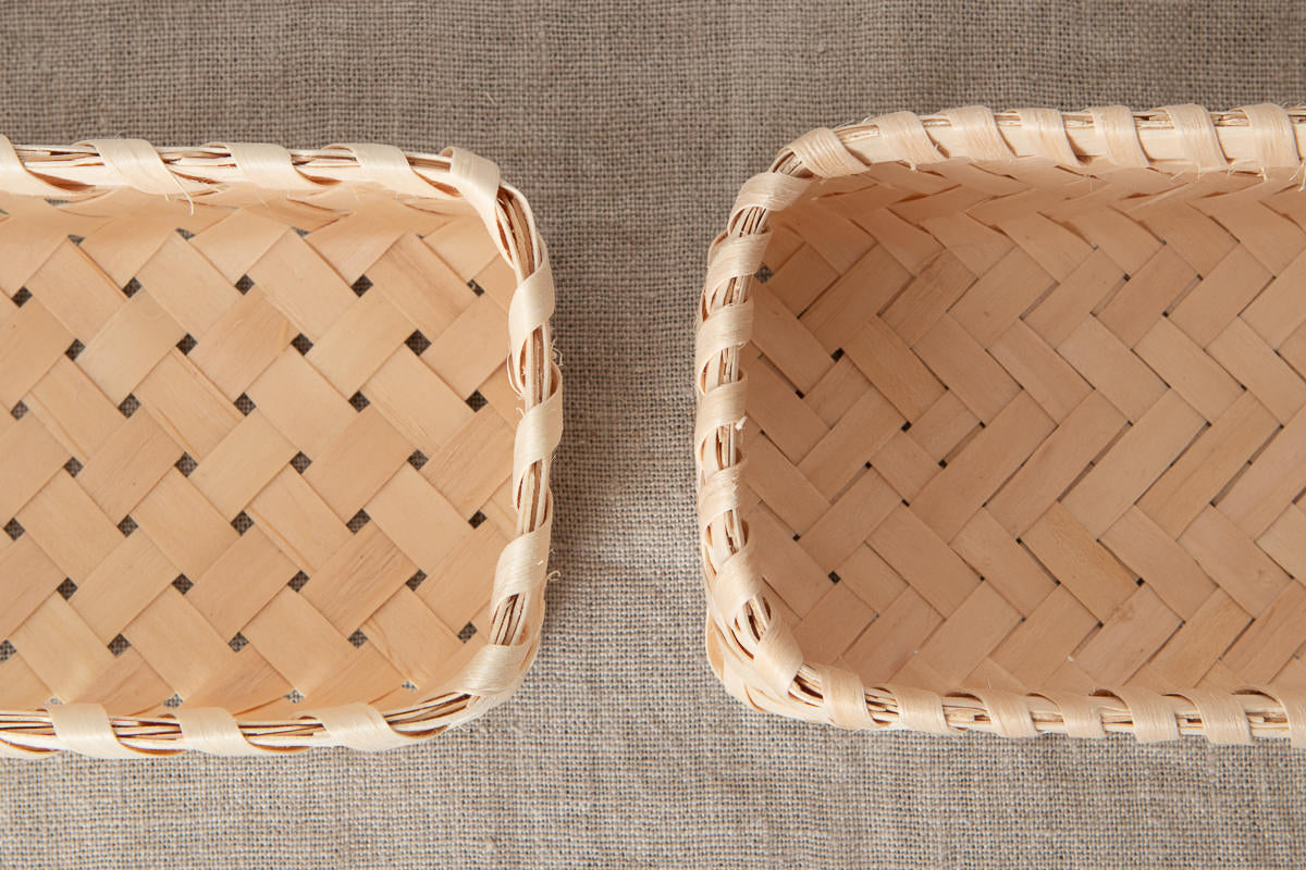 Lunch basket [ Yotsume, Ajiro ] / Itaya maple / Akita-JPN 720902
