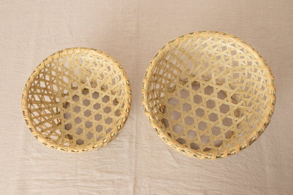 Dish basket S, M / Suzu bamboo / Iwate-JPN 450807