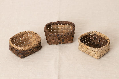 Organizing basket Mini (randomly selected) / Walnut / Iwate-JPN 1510592