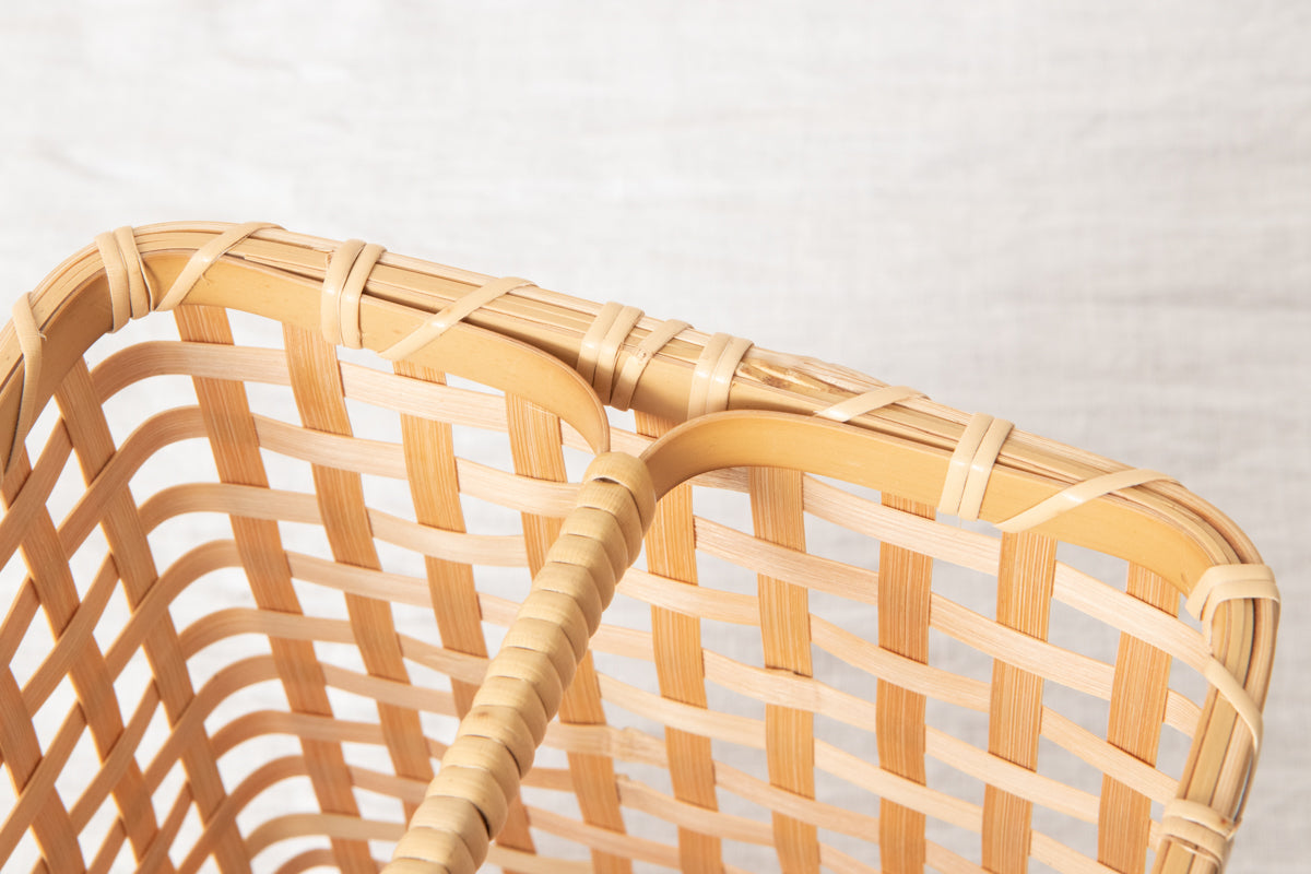 Magazine basket / White bamboo / Kagawa-JPN 250702-1