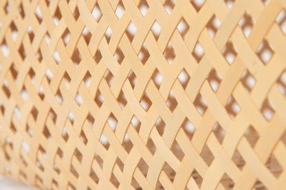 Accessory basket -Diamond- S, L / White bamboo / Kagawa-JPN 250703