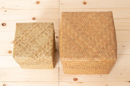 Organizing basket with lid “Cube” M, L / Kachū / THA 3115114