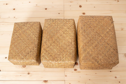 Organizing basket with lid “Plump” S, M, L / Kachū / THA 3115113