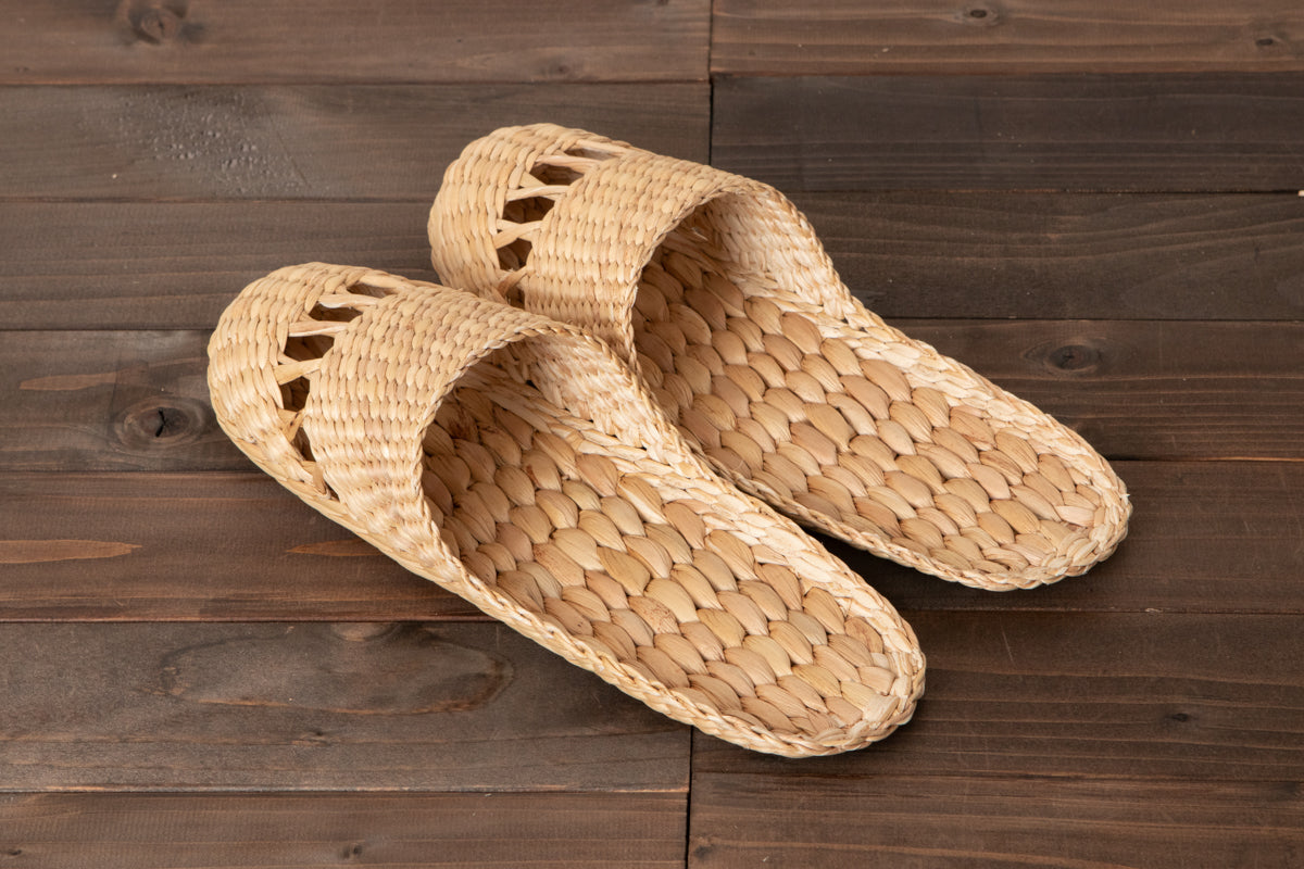 Slippers -Open weave- Fore, Center, Entire / Water hyacinth / THA 3115208