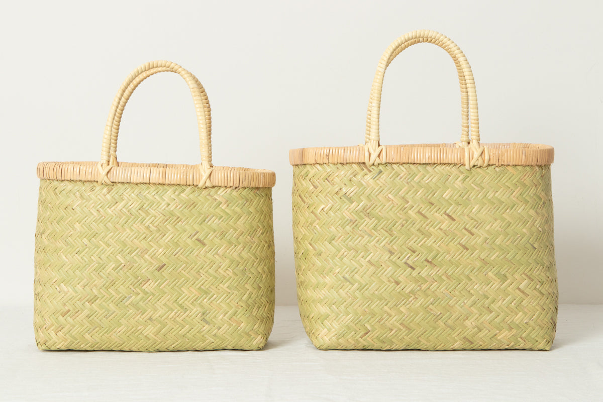 Oval shopping basket / Suzu bamboo / Iwate-JPN 210123