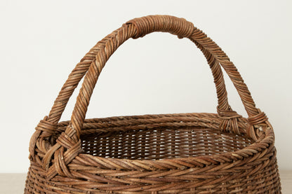 2 handle basket / Brown Akebi vine / Nagano-JPN 311250-1