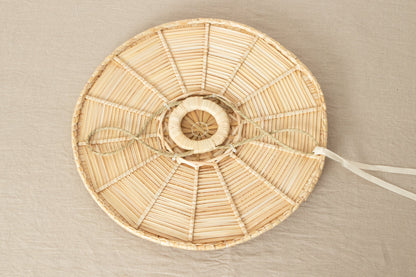 Hat "Flat" φ50cm(19.68") / Sedge / Toyama-JPN 810402-1