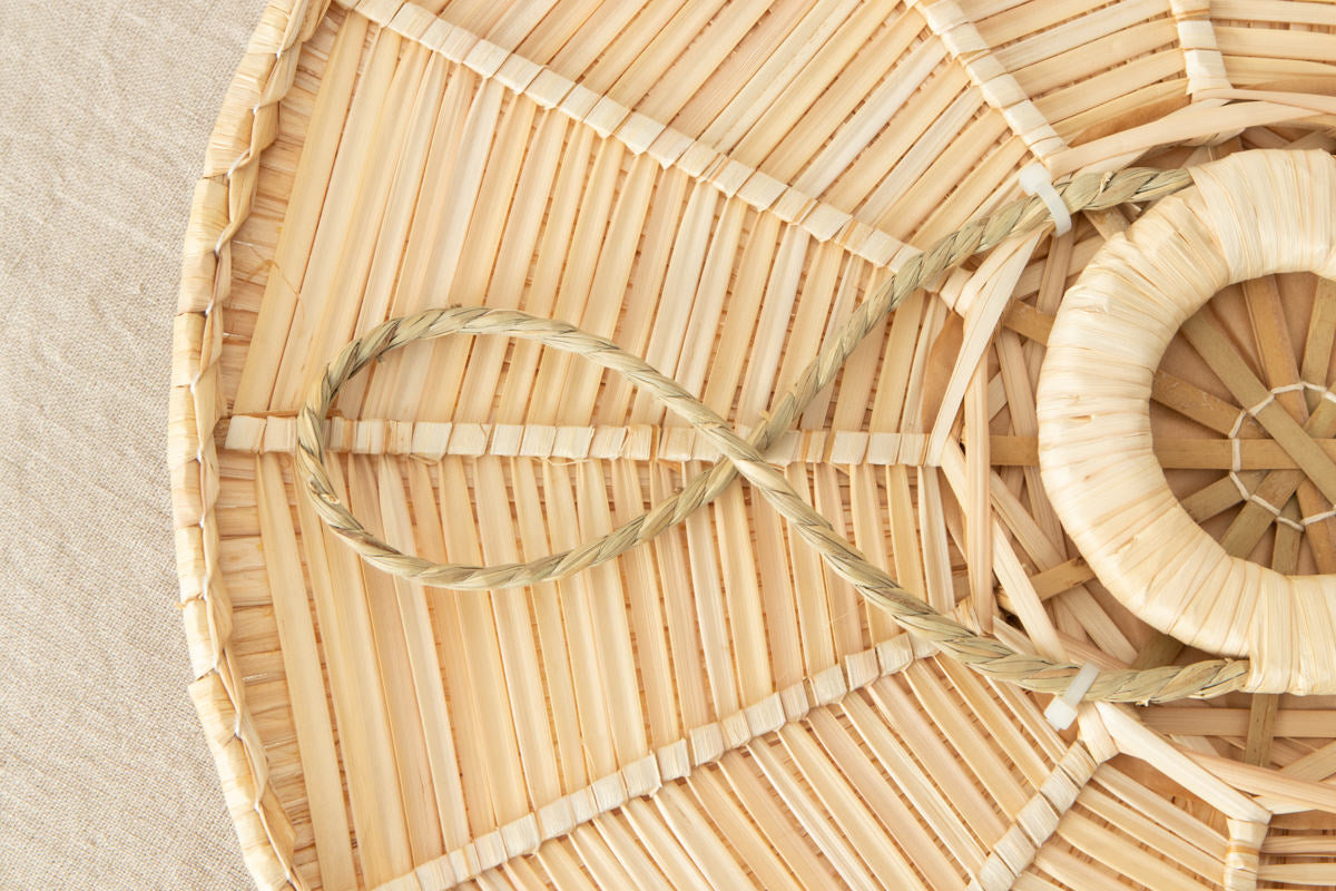 Hat "Flat" φ50cm(19.68") / Sedge / Toyama-JPN 810402-1