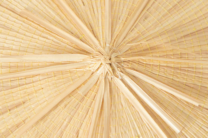 Hat "Flat" φ50cm(19.68") / Sedge / Toyama-JPN 810402-1