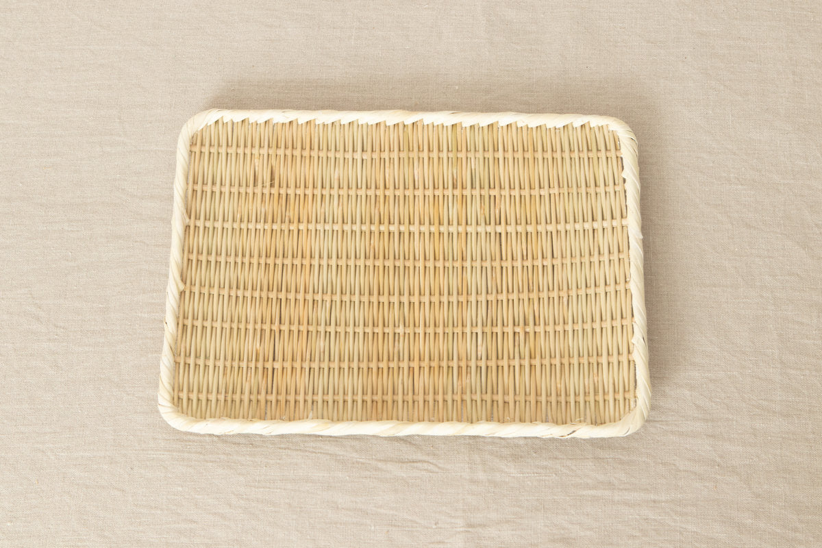 Rectangle plate "Kaku-Bon" larger 4sizes / Bamboo / Nīgata-JPN 650114