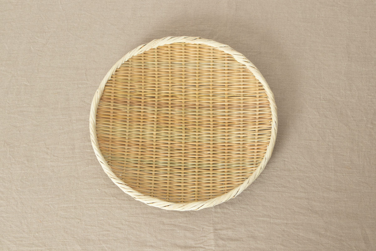 Round plate "Maru-Bon" larger 4sizes / Bamboo / Nīgata-JPN 650113