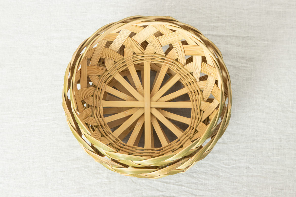 Round basket “Sasara” XS, S / Madake bamboo / Kanagawa-JPN 430111