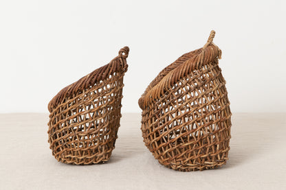 Flower basket S, L / Brown Akebi vine / Nagano-JPN 311239