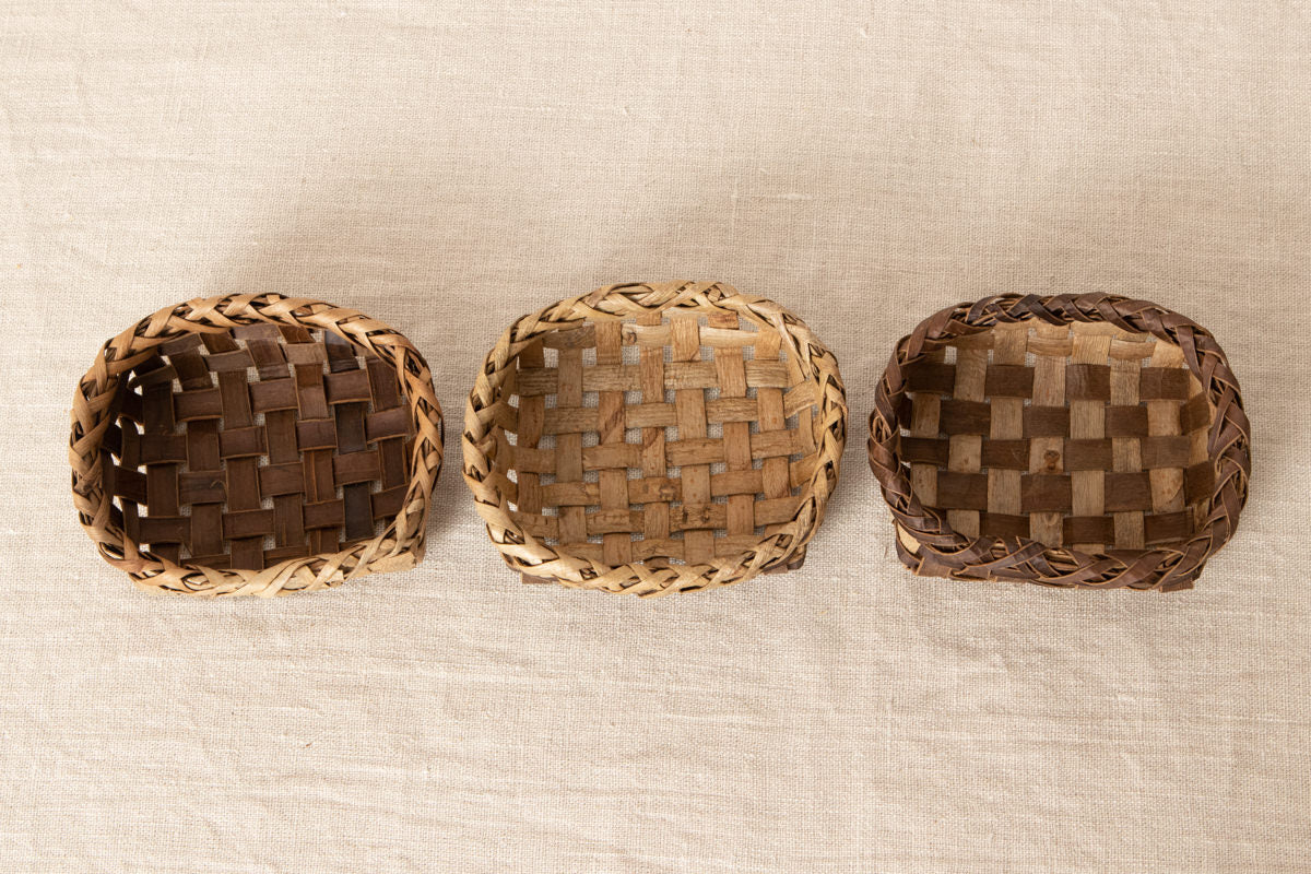 Organizing basket Petit (randomly selected) / Walnut / Iwate-JPN 1510593