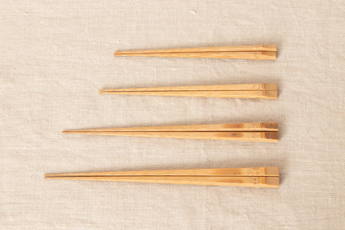 Chopsticks / 17cm, 18.5cm, 22cm, 23.5cm / Smoked Mōsō bamboo / Kōchi-JPN 321205