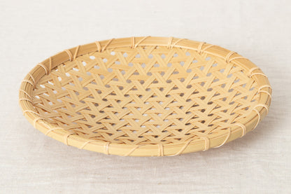 Flat Basket Tray "Kikkō Weave" / Madake Bamboo / Tottori-JPN 320713-1