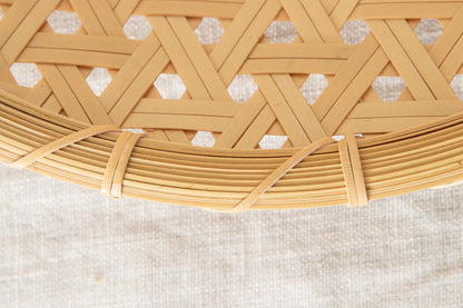Flat Basket Tray "Kikkō Weave" / Madake Bamboo / Tottori-JPN 320713-1