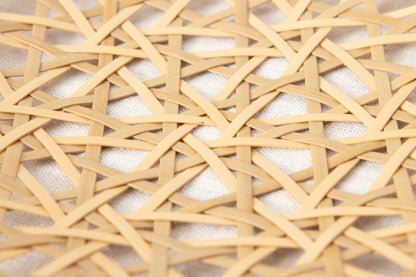 Flat Basket Tray "Inserted Mutsume Weave" / Madake Bamboo / Tottori-JPN 320712