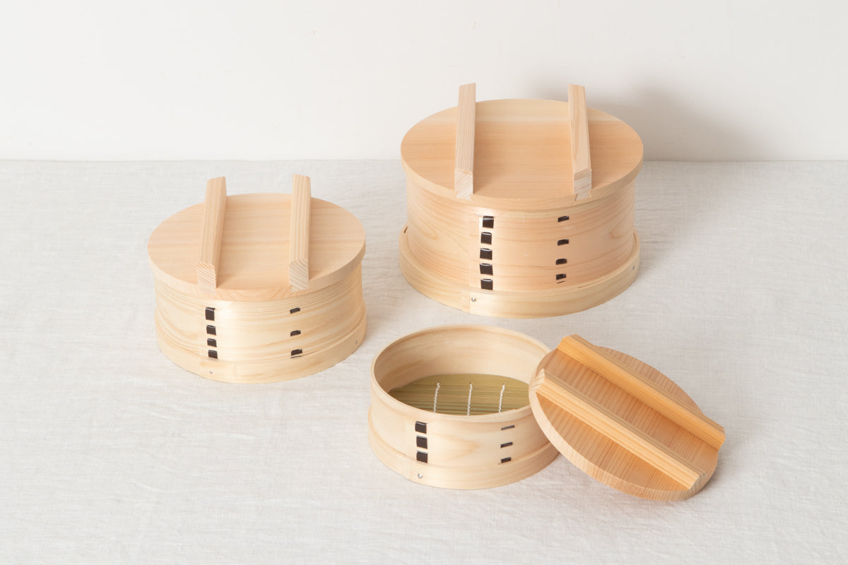 Mini Japanese steamer 15cm, 18cm, 21cm 3sizes / Hinoki cypress / Gifu-JPN 811119