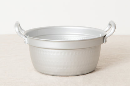 Stepped pot 15.5cm, 18.5cm, 21.5cm smaller 3sizes / Aluminum / Toyama-JPN 811120