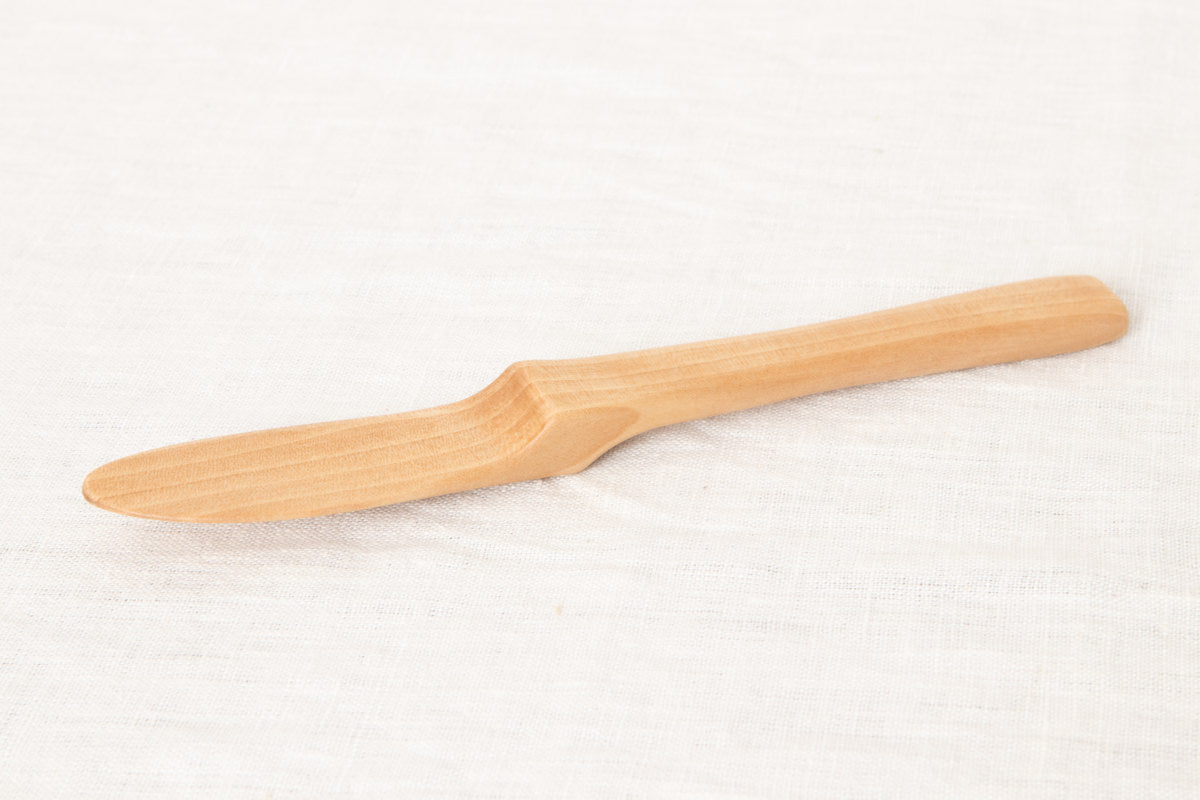 Spreader knife “Dimple”, “Step”, “Crank” / Japanese cherry birch / Ōita-JPN 211143