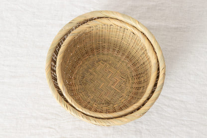 愛媛県/女竹　米とぎざる　小・中（九縦・十縦）　2サイズ　110501