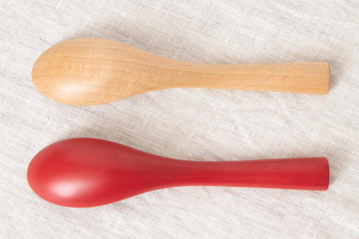 Soup Spoon [ Natural, Red ] / Japanese cherry birch / Ōita-JPN 211148
