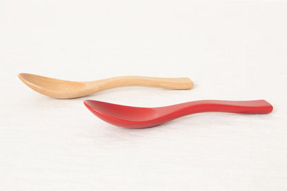 Soup Spoon [ Natural, Red ] / Japanese cherry birch / Ōita-JPN 211148