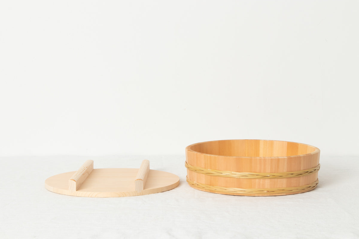 Rice Tub with Bamboo Hoop (24–36cm) / Sawara Cypress / Nagano-JPN 811104