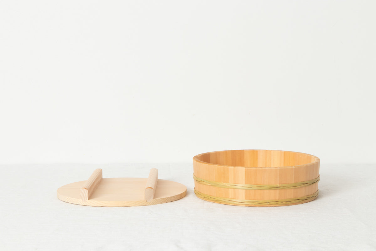 Rice Tub with Bamboo Hoop (24–36cm) / Sawara Cypress / Nagano-JPN 811104