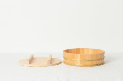 Rice Tub with Bamboo Hoop (24–36cm) / Sawara Cypress / Nagano-JPN 811104