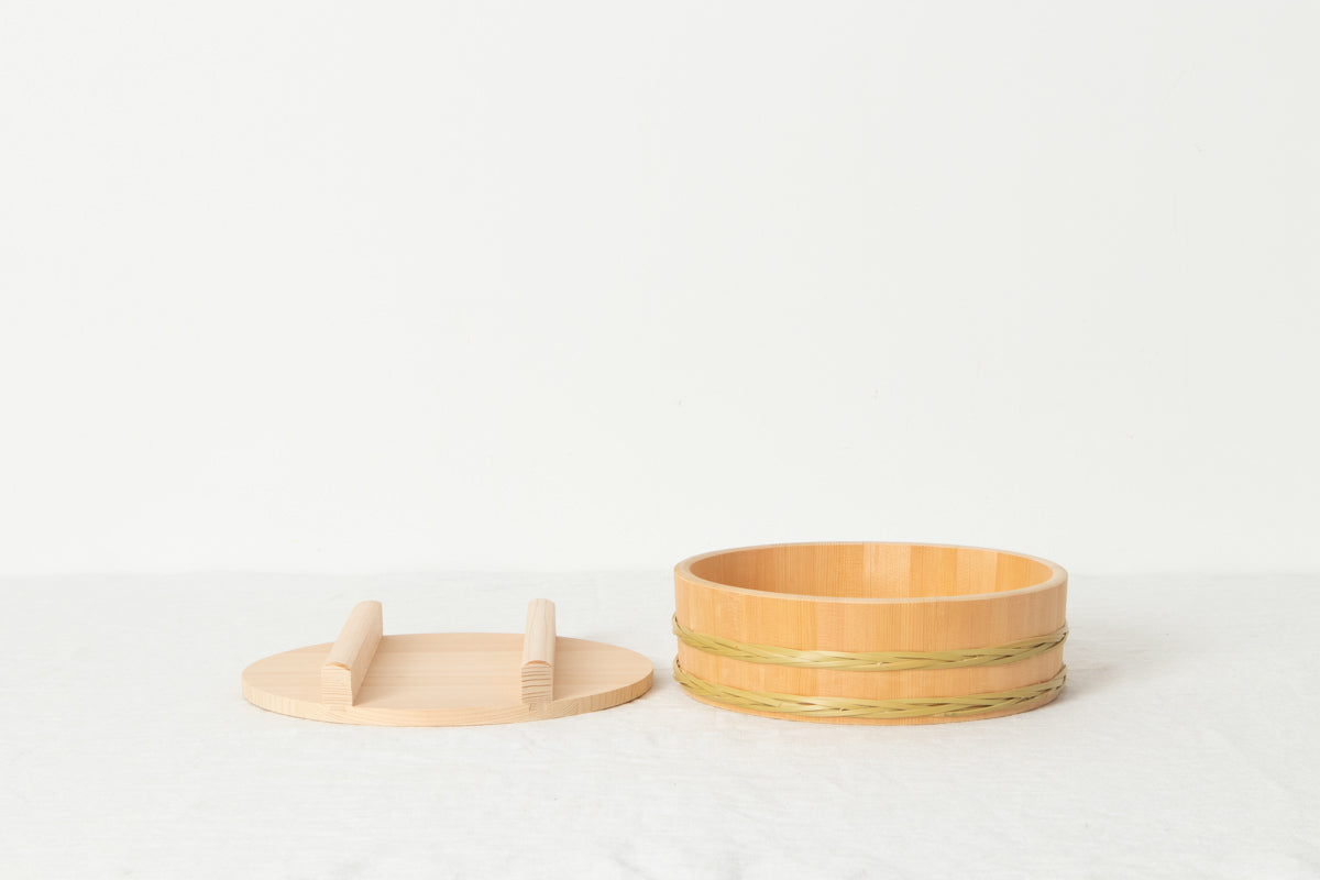 Rice Tub with Bamboo Hoop (24–36cm) / Sawara Cypress / Nagano-JPN 811104