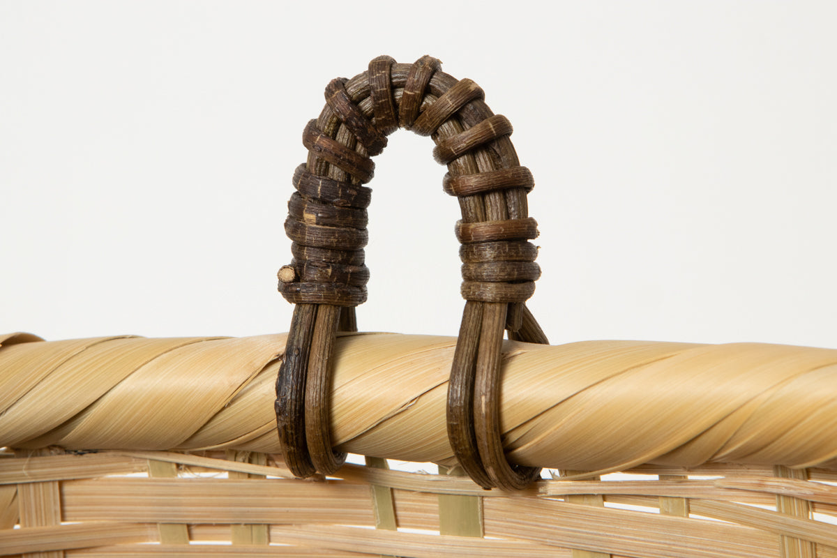 Wall Basket Rolled Rim / Madake Bamboo / Oita-JPN 220634-1