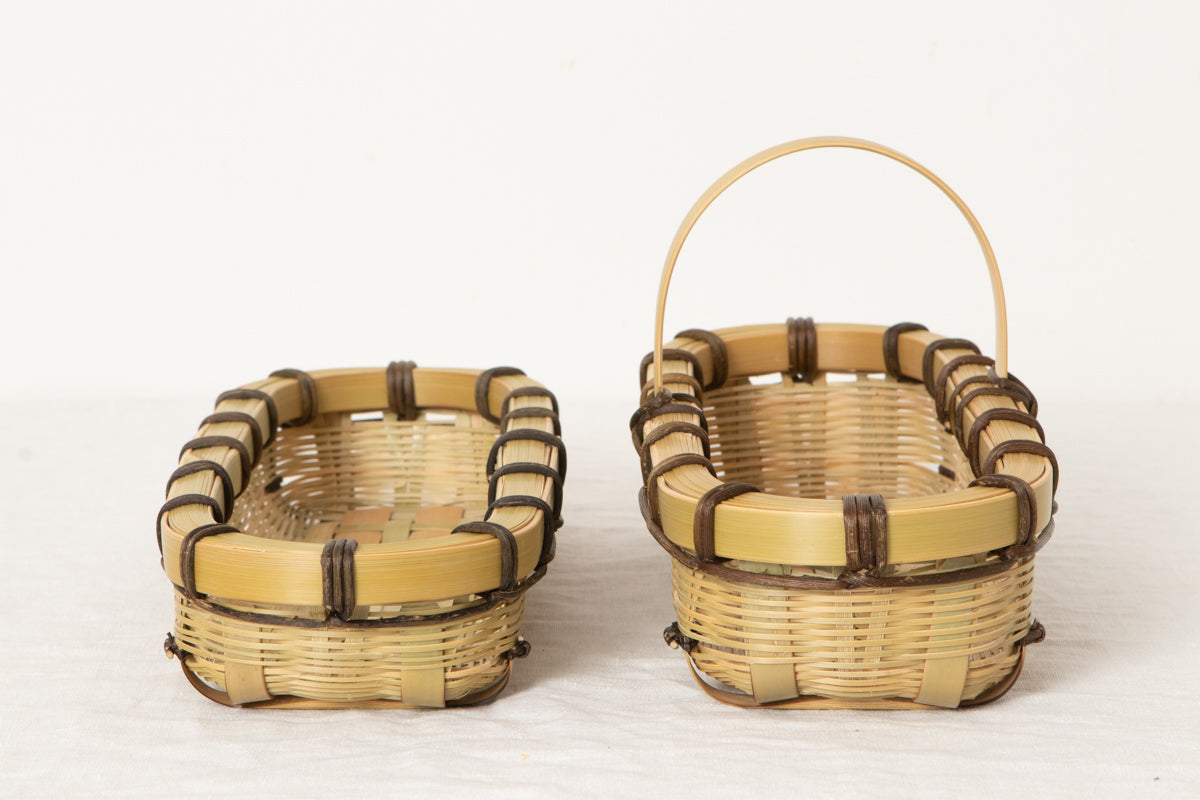 Cutlery basket [ no handle / one handle ] / Madake bamboo / Ōita-JPN 220622