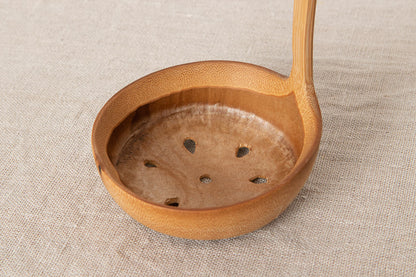 Ladle S,L / no hole, with hole / Smoked Mōsō bamboo / Kōchi-JPN 321201