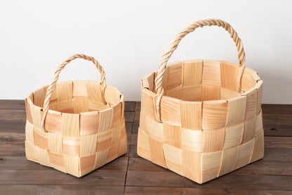 エストニア/パイン　ガーデンバスケット　S・M　２サイズ　330717