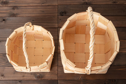 エストニア/パイン　ガーデンバスケット　S・M　２サイズ　330717