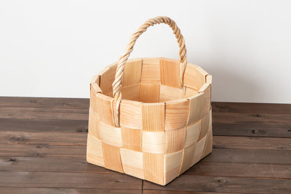 エストニア/パイン　ガーデンバスケット　S・M　２サイズ　330717