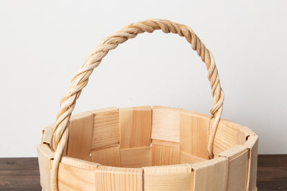 エストニア/パイン　ガーデンバスケット　S・M　２サイズ　330717