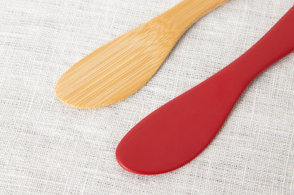 “Petit” Morning Fork, Knife, Spoon / [ Natural, Red ] / Mōsō bamboo / Ōita-JPN 211117