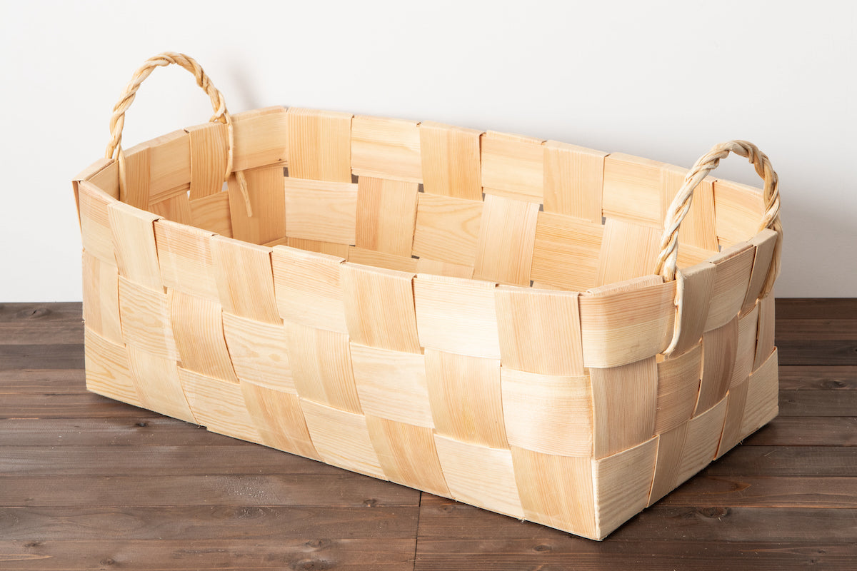 Laundry basket L / Pine / EST 330722-3