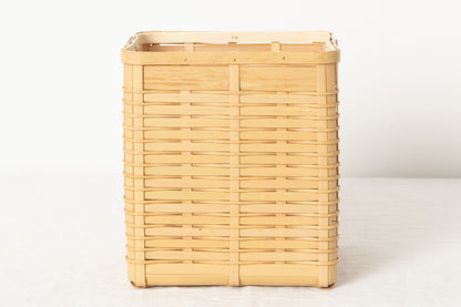 Wastepaper basket S / White bamboo / Kagoshima-JPN 211207-1