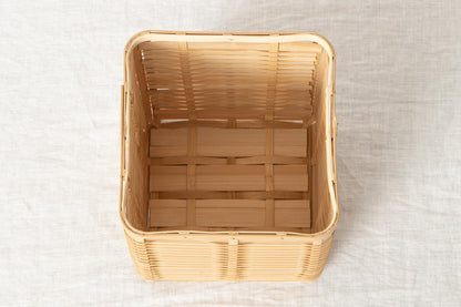 Wastepaper basket S / White bamboo / Kagoshima-JPN 211207-1