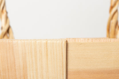 エストニア/パイン　サイドバスケット（持ち手つき） 330711-1