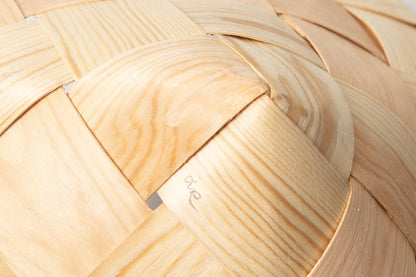 エストニア/パイン　薪入れバスケット　山型　S・L　２サイズ　330715