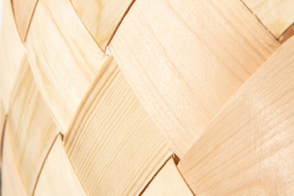 エストニア/パイン　薪入れバスケット　山型　S・L　２サイズ　330715